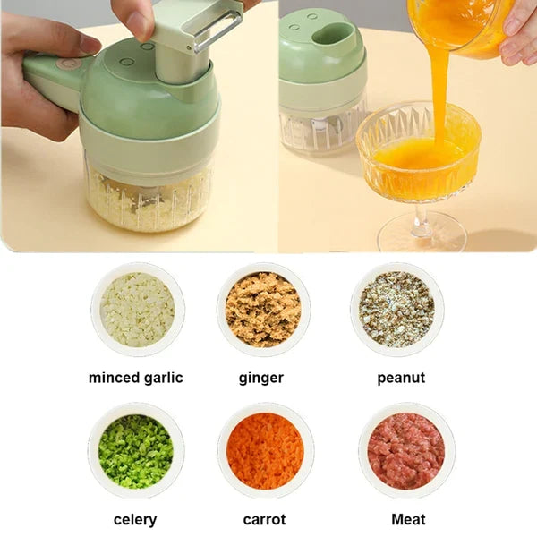 Space Life™ - 4 IN 1 Electric Vegetable Chopper